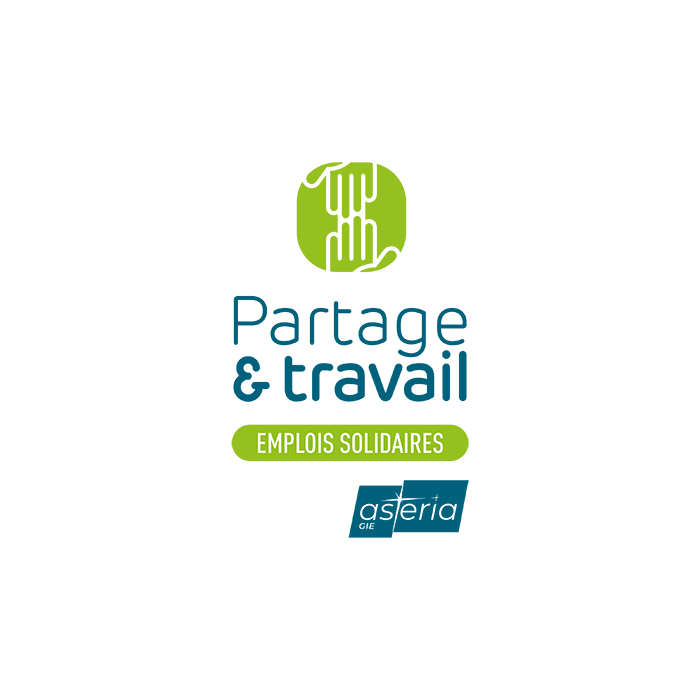 Image du logo de partage et travail