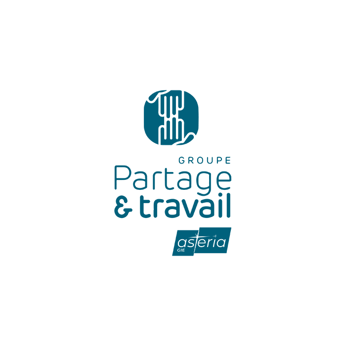 Image du logo de partage et travail
