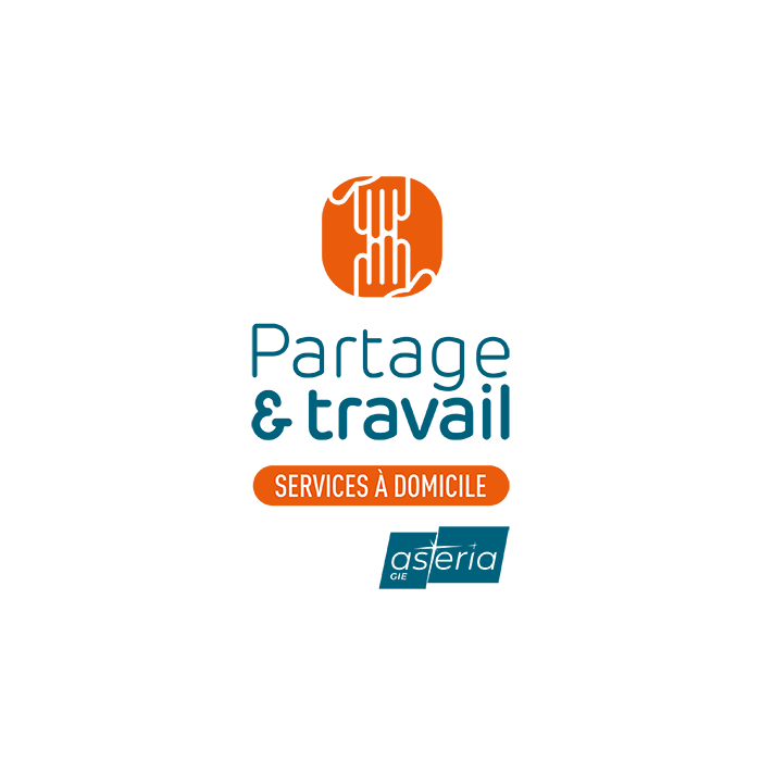 Image du logo de partage et travail